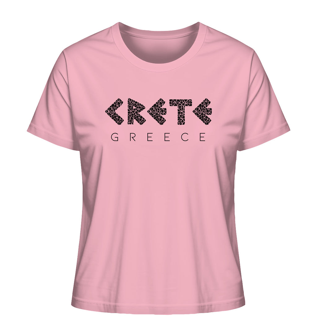 Crete Greece Mosaik - Ladies Organic Shirt