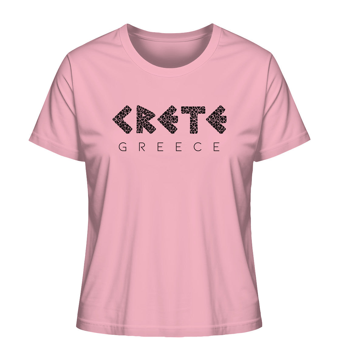 Crete Greece Mosaik - Ladies Organic Shirt