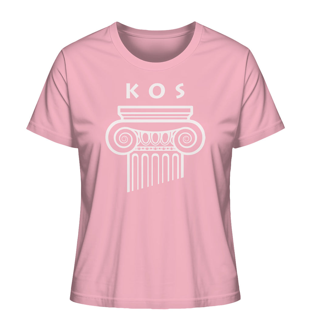 Kos Greek Column Head - Ladies Organic Shirt