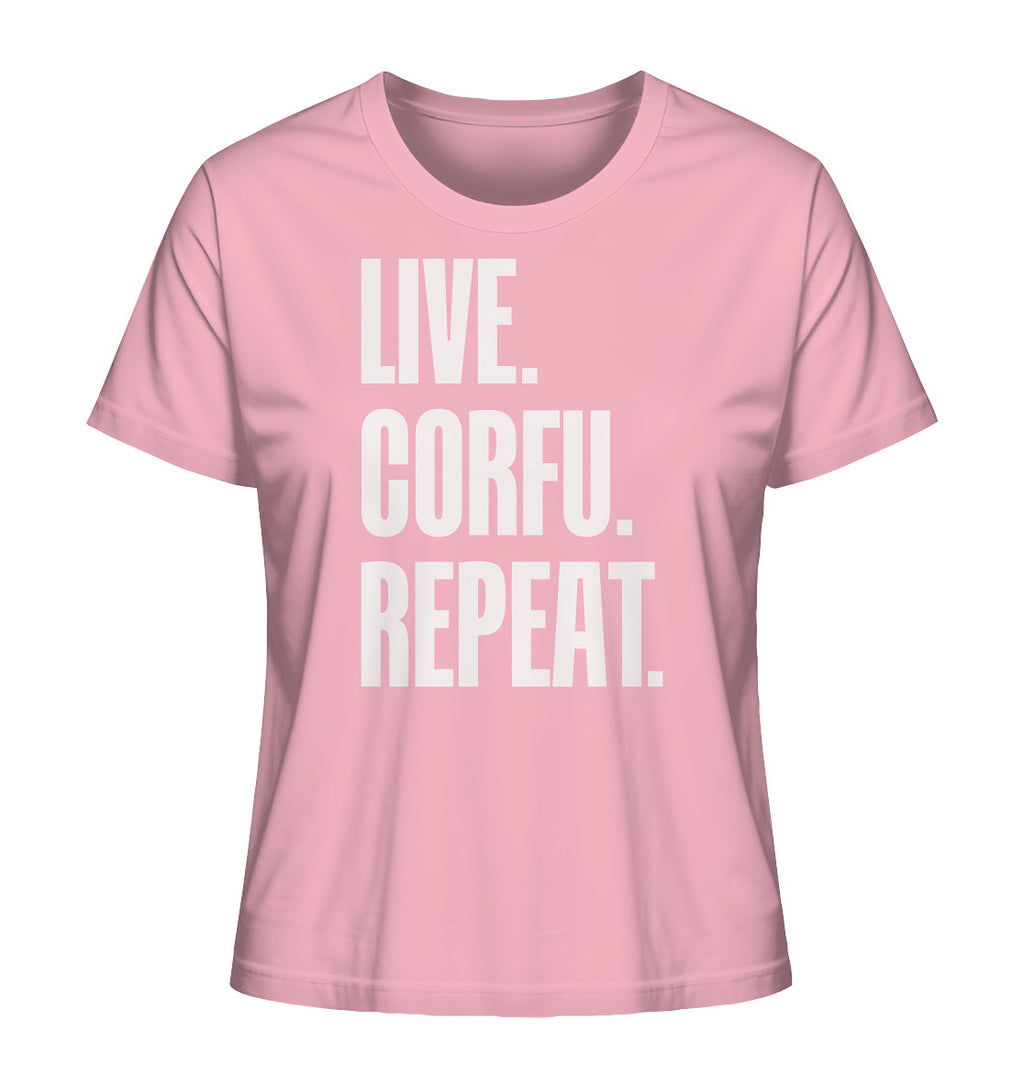 LIVE. CORFU. REPEAT. - Ladies Organic Shirt