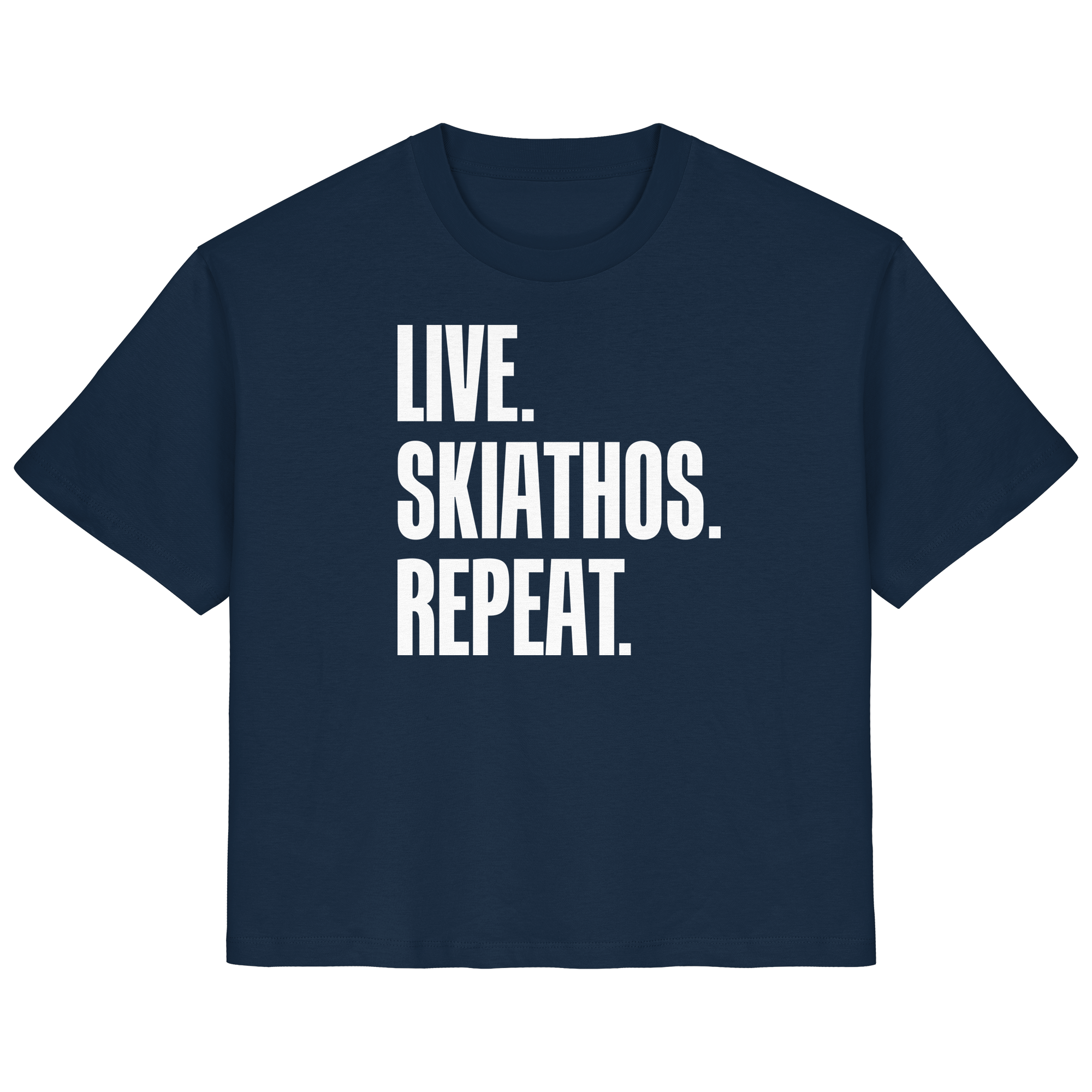 LIVE. SKIATHOS. REPEAT. - Ladies Organic Shirt