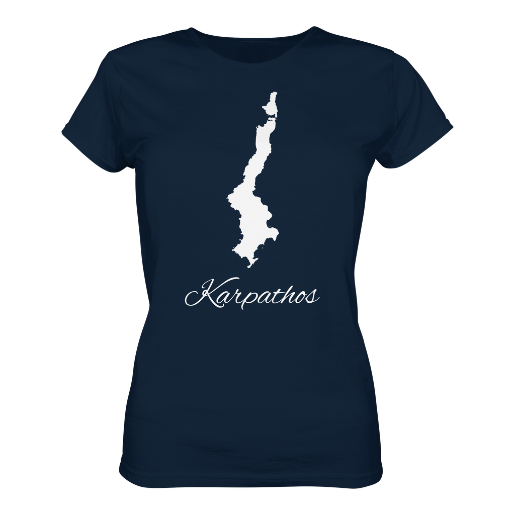 Karpathos Silhouette Griechenland - Ladies Organic Shirt