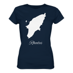 Rhodos Silhouette Griechenland - Ladies Organic Shirt