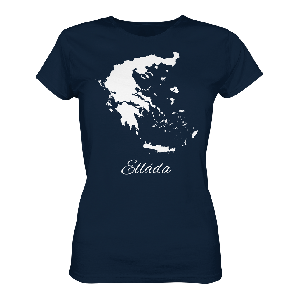 Ellada Silhouette Griechenland - Ladies Organic Shirt