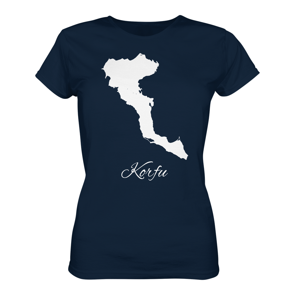 Korfu Silhouette Griechenland - Ladies Organic Shirt