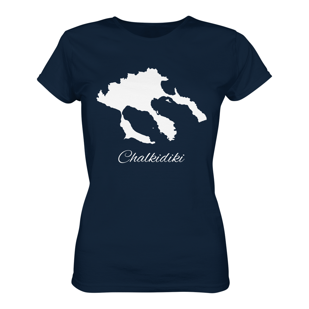 Chalkidiki Silhouette Griechenland - Ladies Organic Shirt