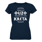 Trinke ich Raki träume ich von Kreta - Ladies Organic Shirt