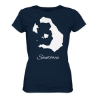 Santorin Silhouette Griechenland - Ladies Organic Shirt