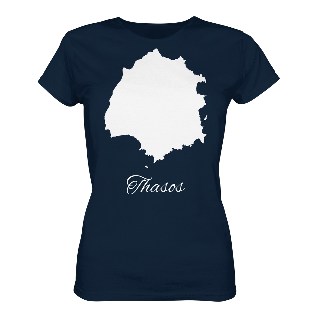 Thasos Silhouette Griechenland - Ladies Organic Shirt