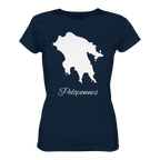 Peloponnes Silhouette Griechenland - Ladies Organic Shirt