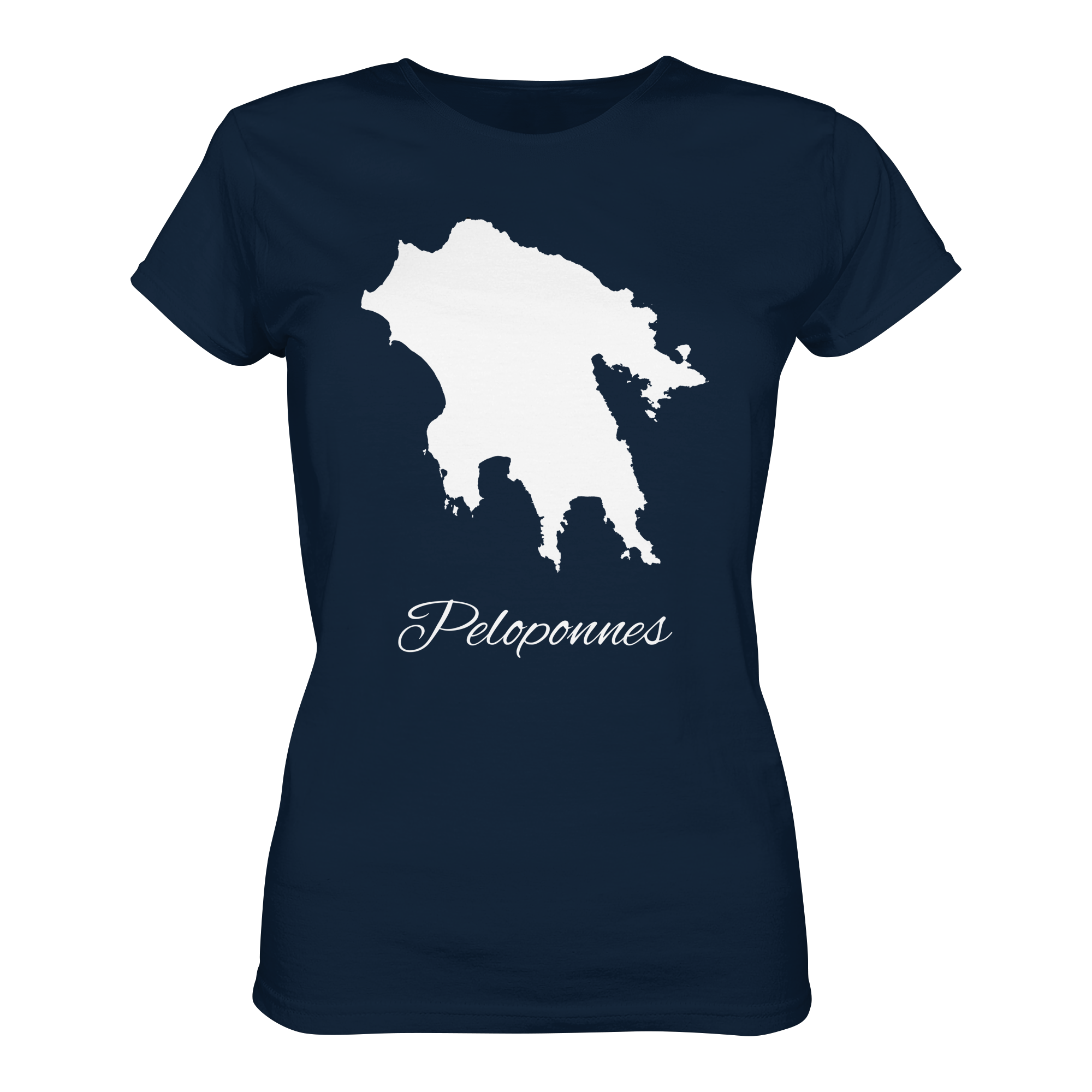 Peloponnes Silhouette Griechenland - Ladies Organic Shirt