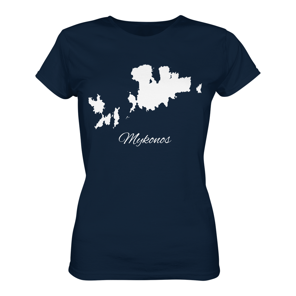 Mykonos Silhouette Griechenland - Ladies Organic Shirt