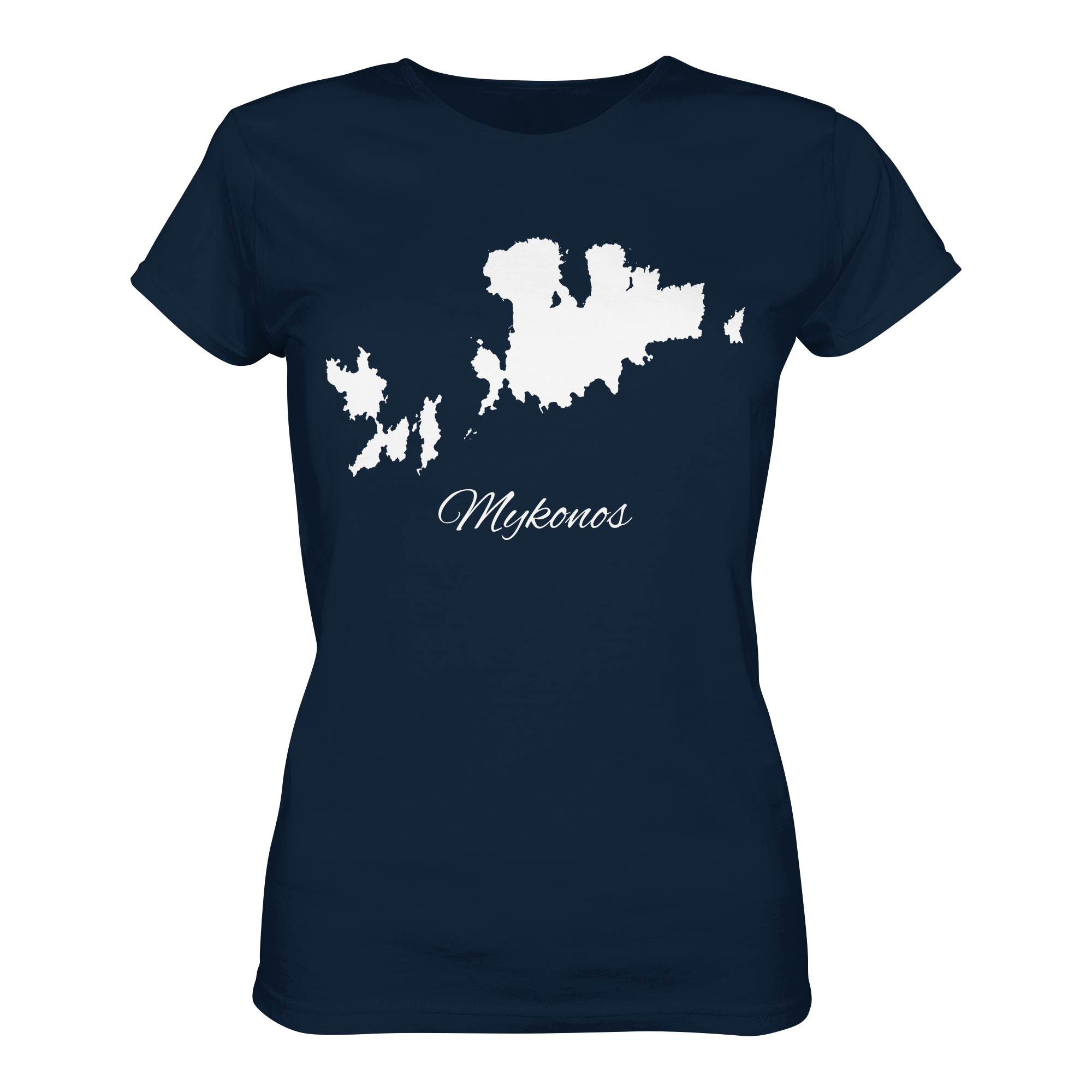Mykonos Silhouette Griechenland - Ladies Organic Shirt
