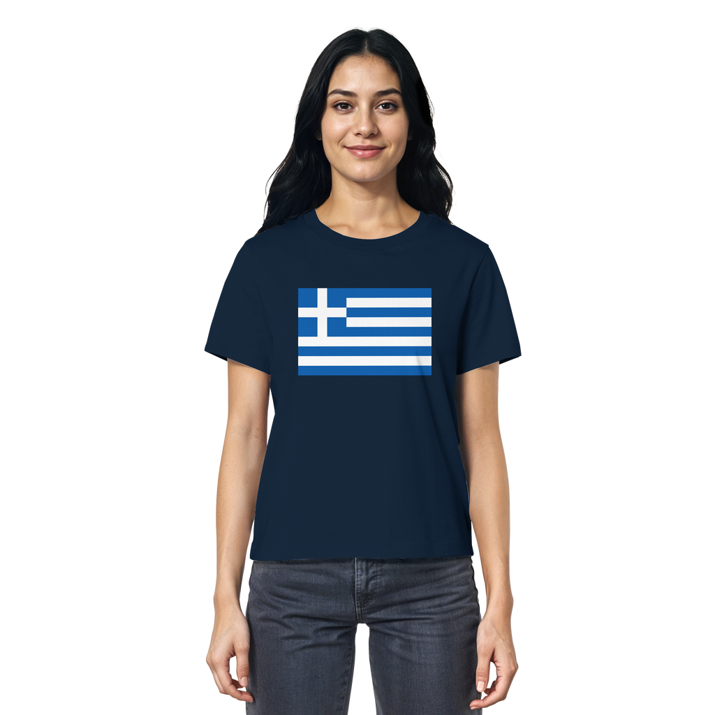 Griechenland Flagge - Ladies Organic Shirt