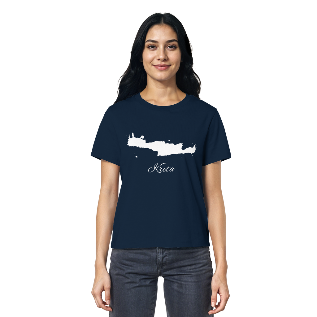 Kreta Silhouette Griechenland - Ladies Organic Shirt