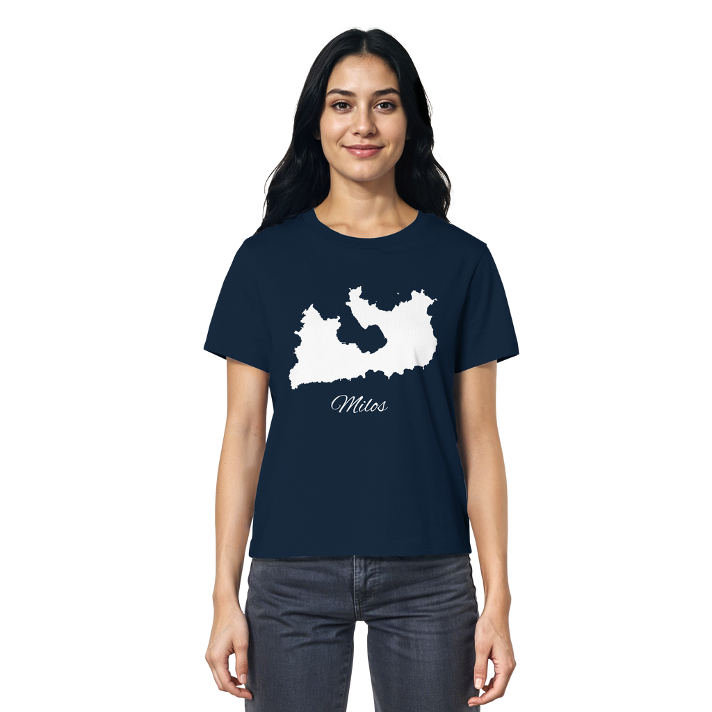Milos Silhouette Griechenland - Ladies Organic Shirt