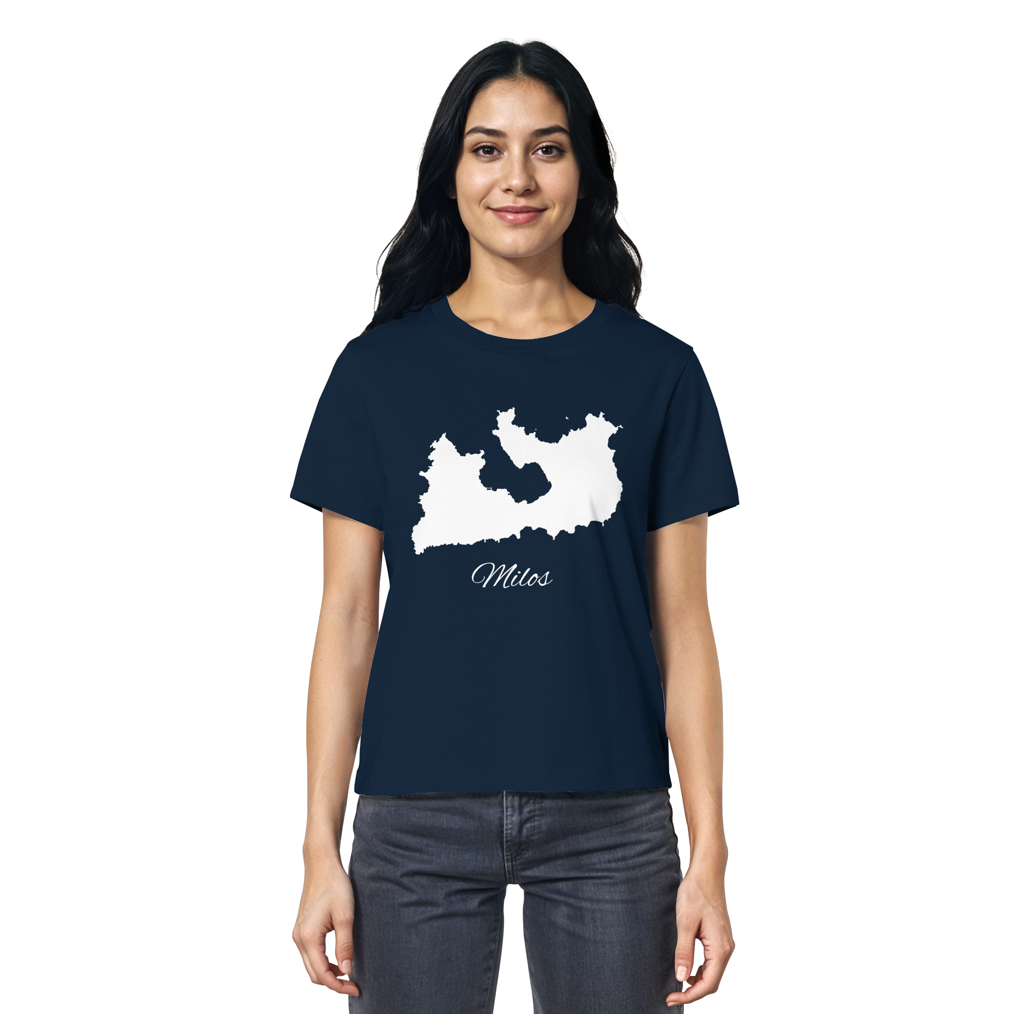 Milos Silhouette Griechenland - Ladies Organic Shirt