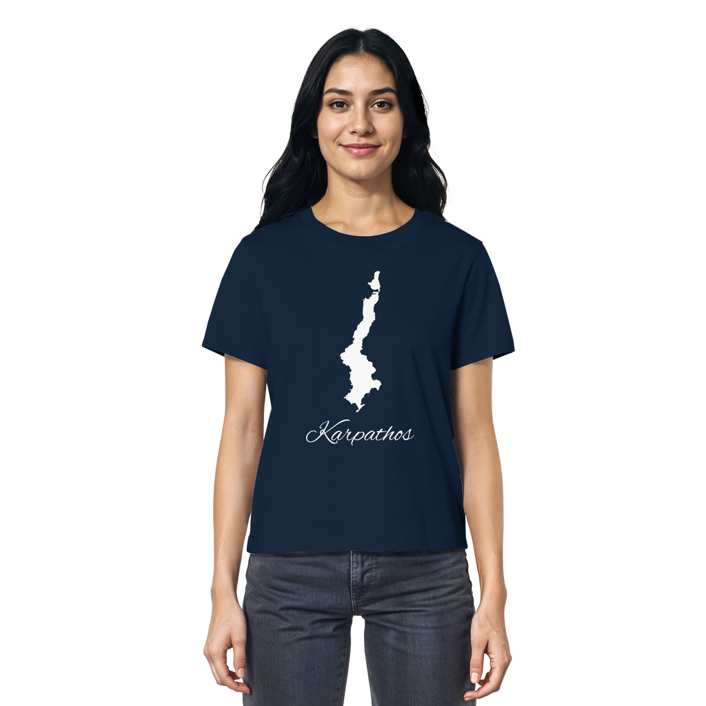 Karpathos Silhouette Griechenland - Ladies Organic Shirt