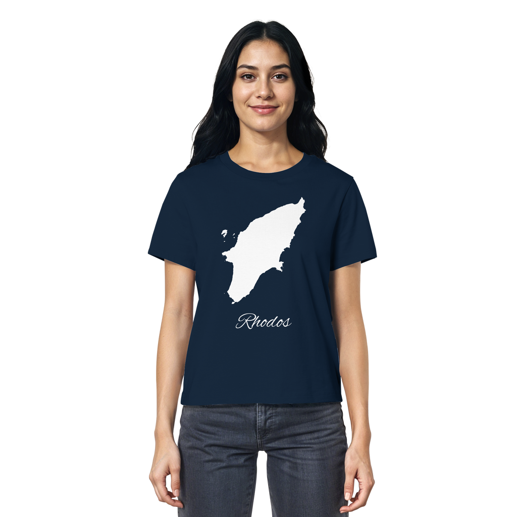 Rhodos Silhouette Griechenland - Ladies Organic Shirt