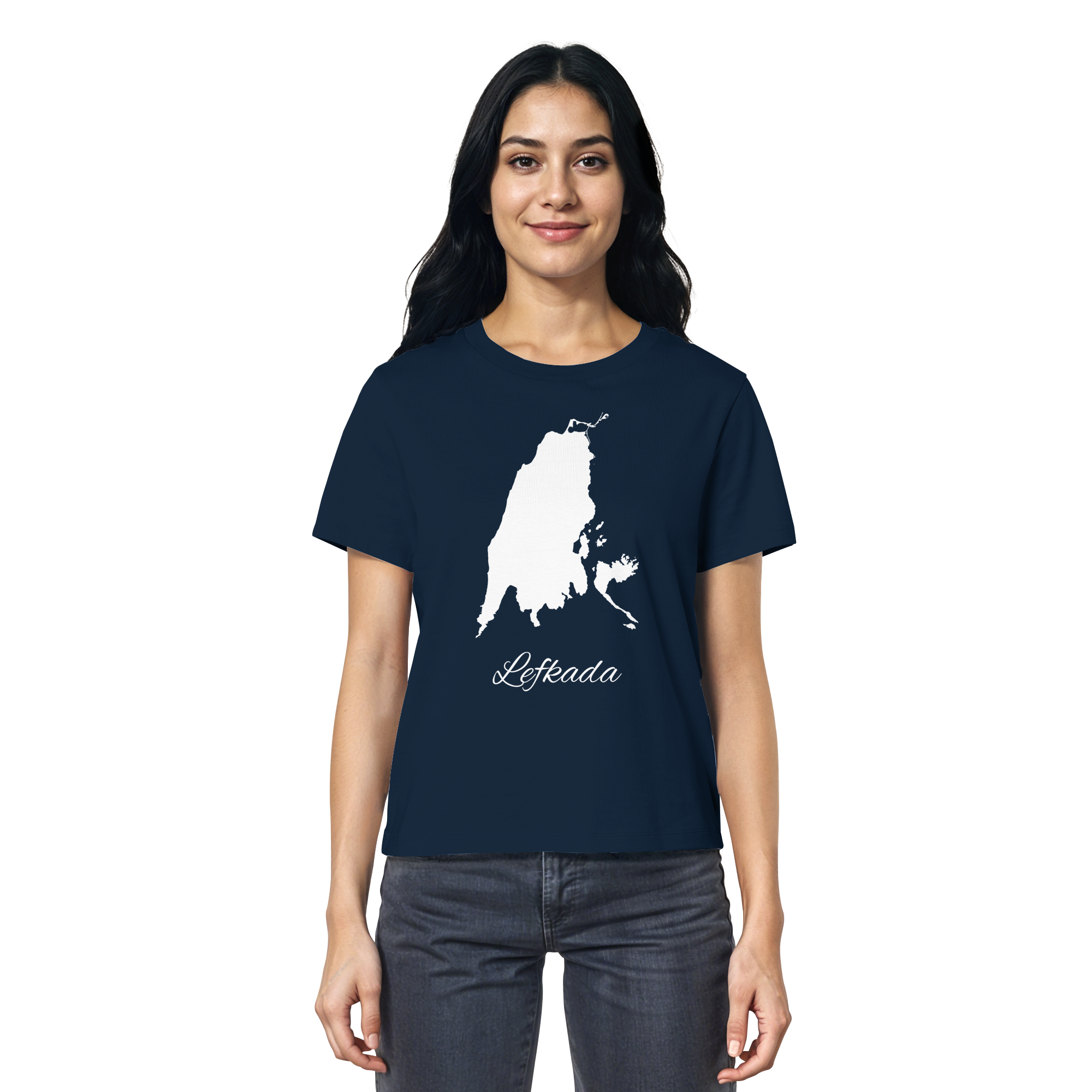 Lefkada Silhouette Griechenland - Ladies Organic Shirt