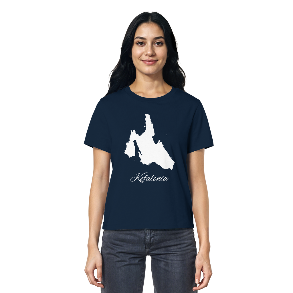 Kefalonia Silhouette Griechenland - Ladies Organic Shirt