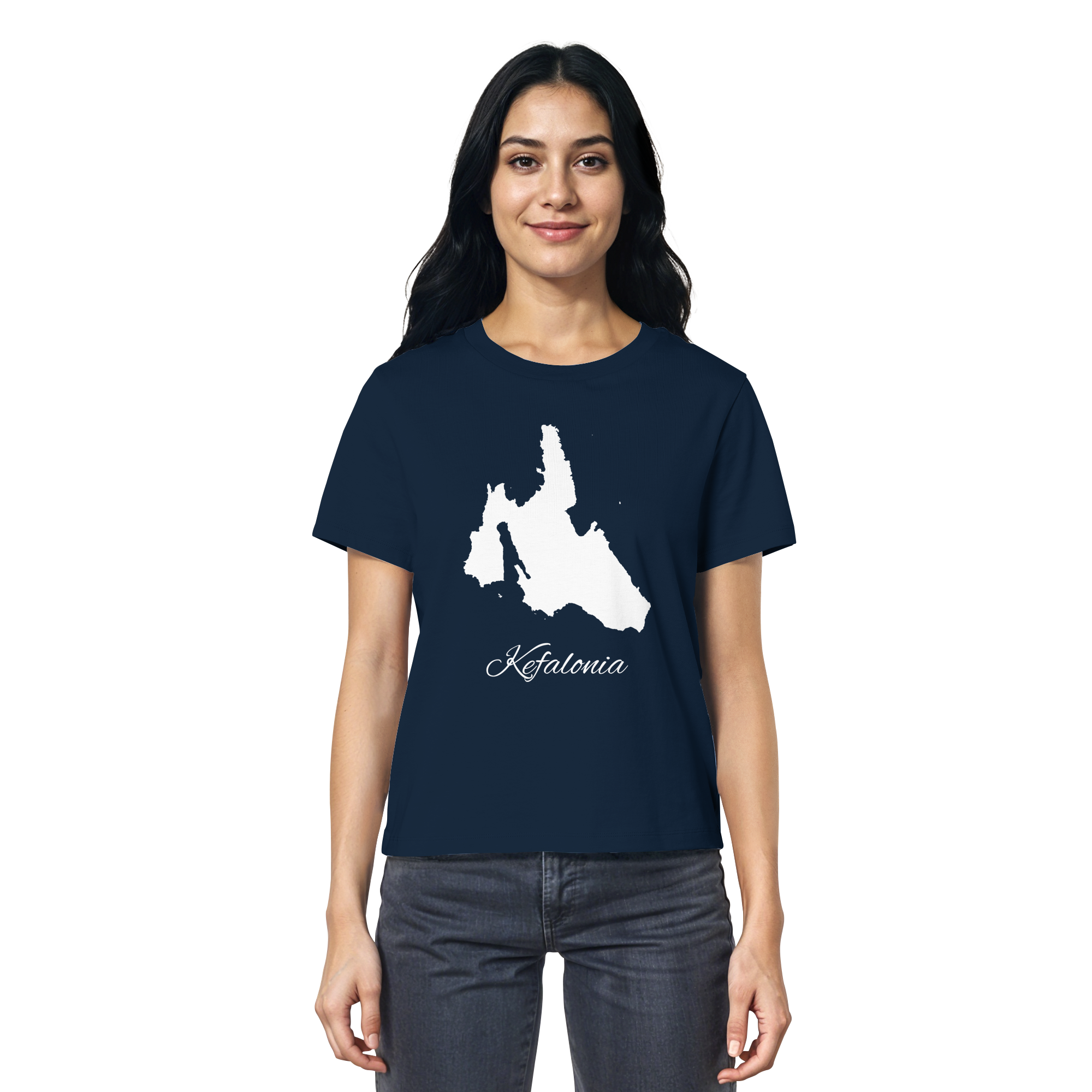 Kefalonia Silhouette Griechenland - Ladies Organic Shirt