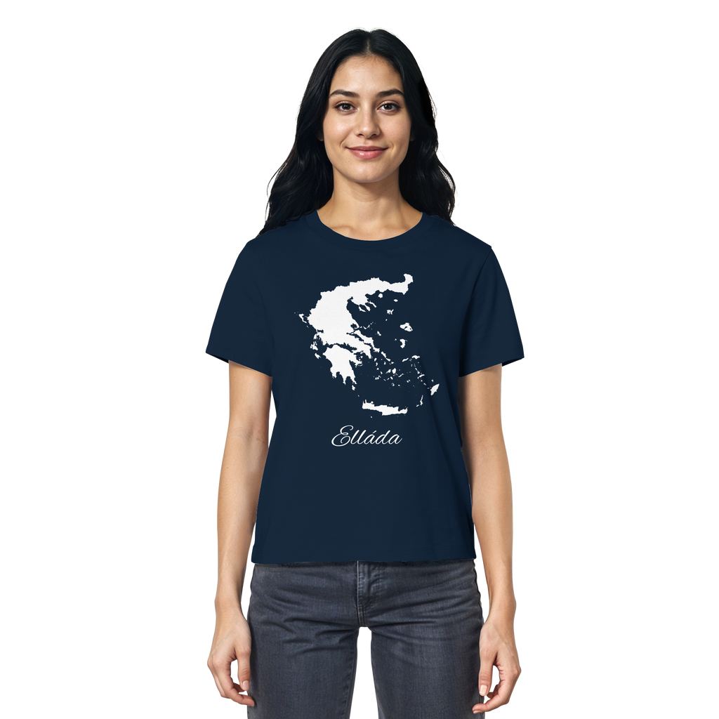 Ellada Silhouette Griechenland - Ladies Organic Shirt