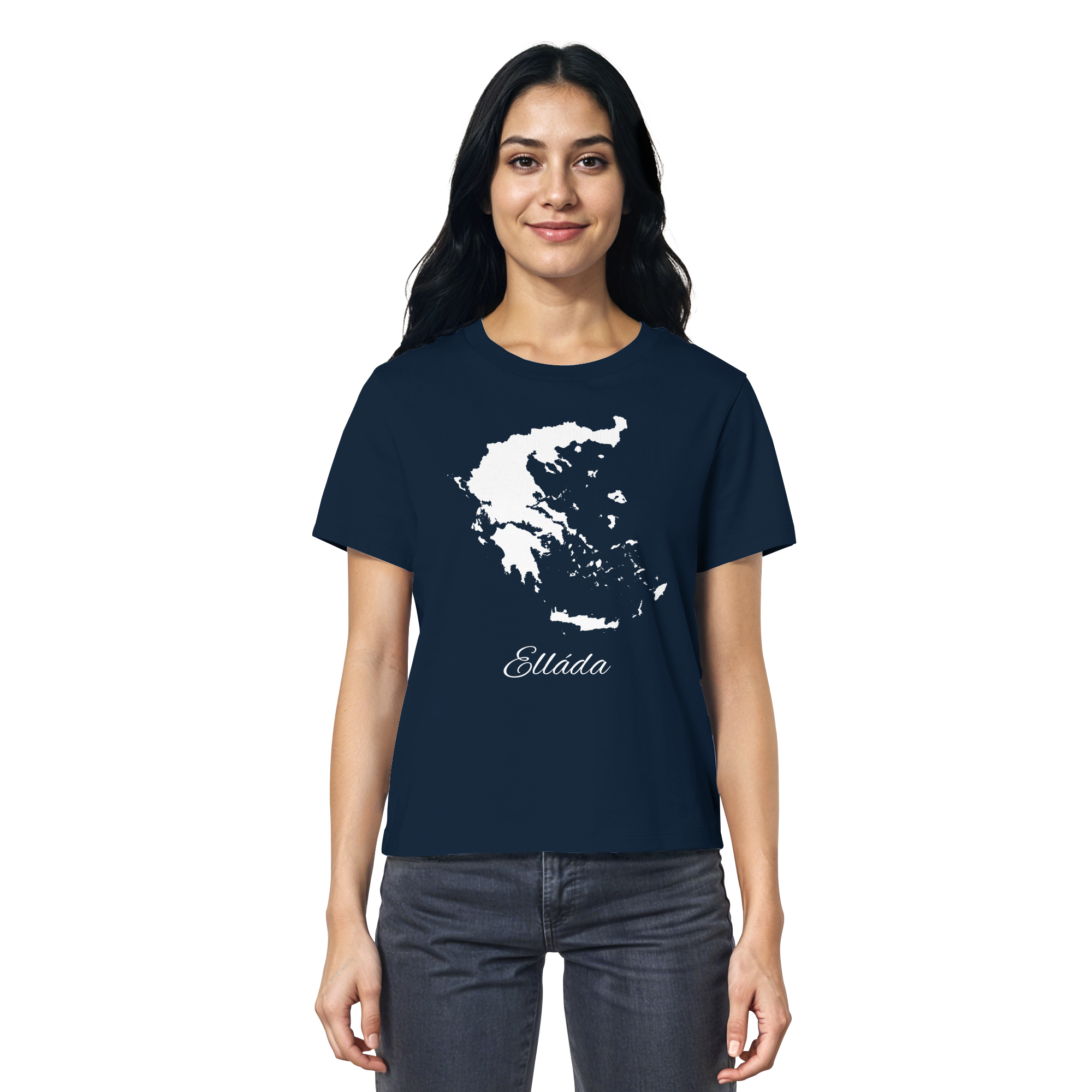 Ellada Silhouette Griechenland - Ladies Organic Shirt
