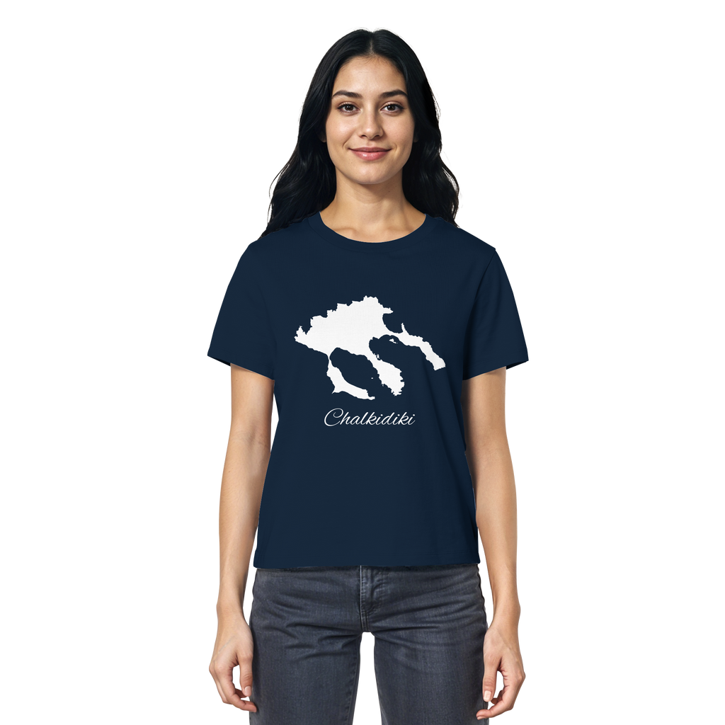 Chalkidiki Silhouette Griechenland - Ladies Organic Shirt