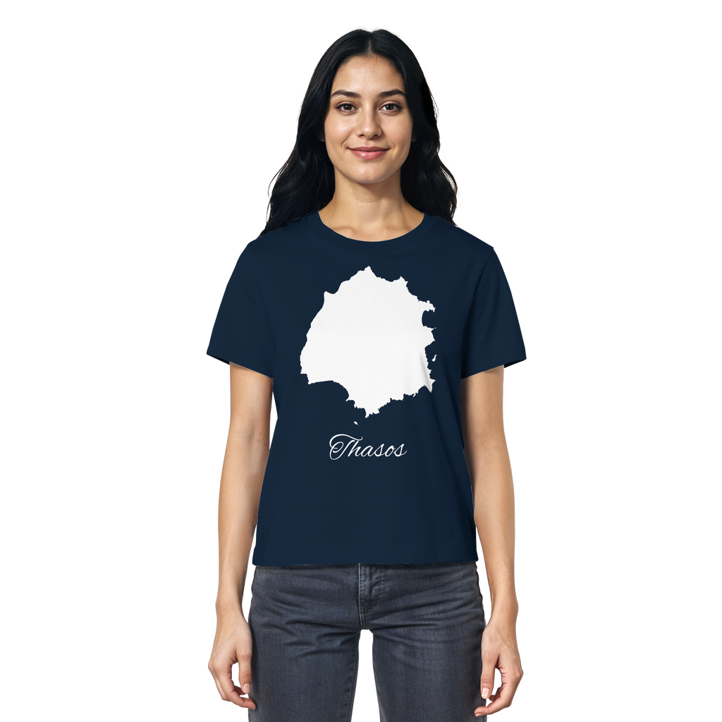 Thasos Silhouette Griechenland - Ladies Organic Shirt