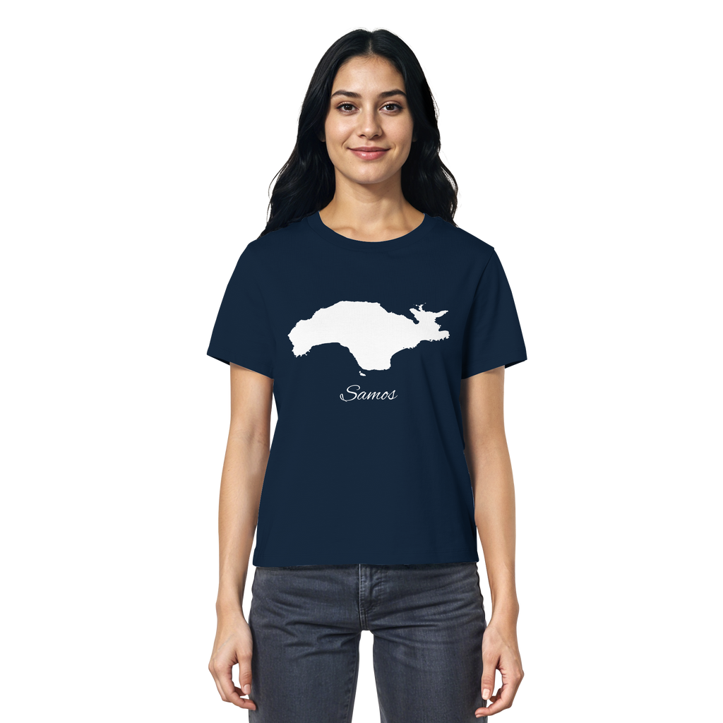 Samos Silhouette Griechenland - Ladies Organic Shirt