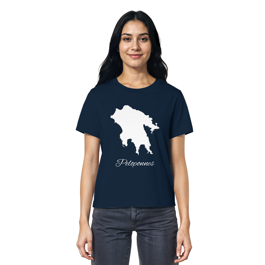 Peloponnes Silhouette Griechenland - Ladies Organic Shirt