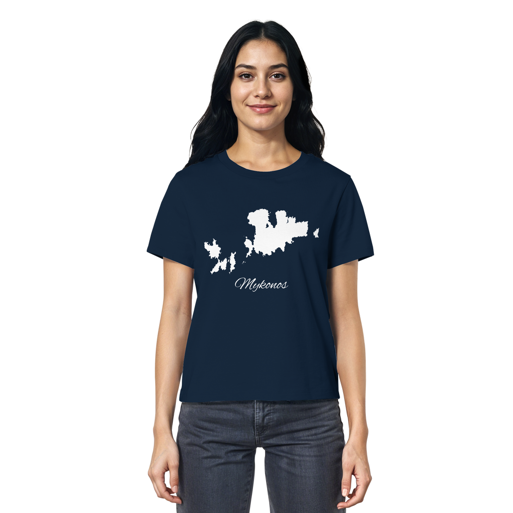 Mykonos Silhouette Griechenland - Ladies Organic Shirt