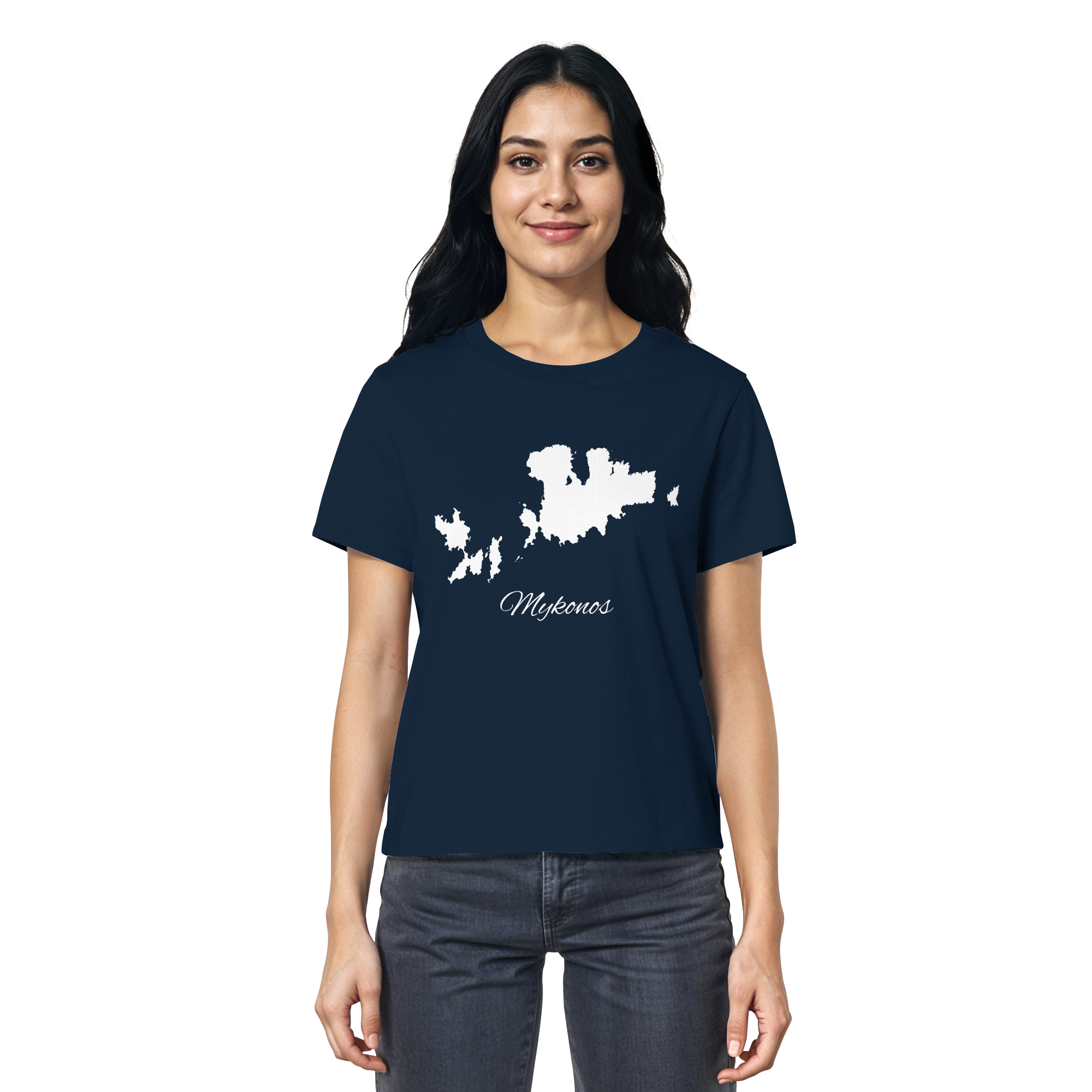 Mykonos Silhouette Griechenland - Ladies Organic Shirt