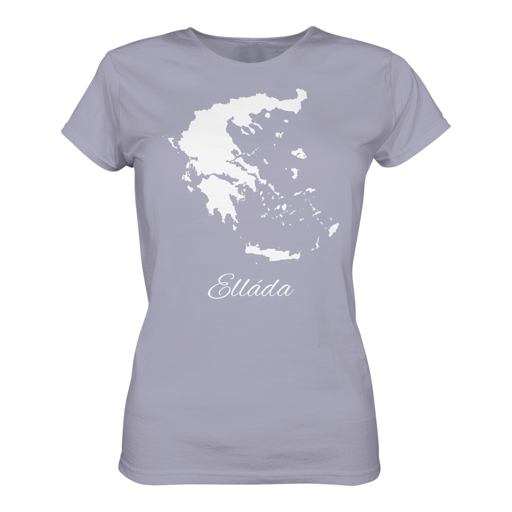 Ellada Silhouette Griechenland - Ladies Organic Shirt
