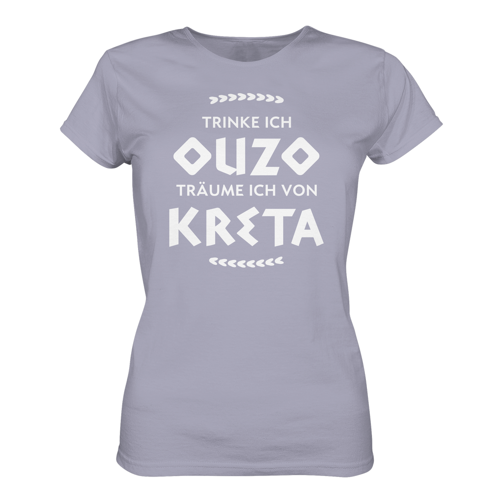 Trinke ich Raki träume ich von Kreta - Ladies Organic Shirt