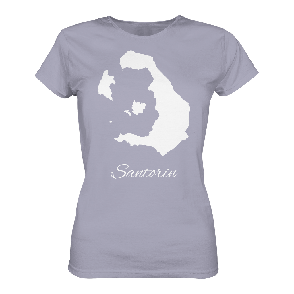 Santorin Silhouette Griechenland - Ladies Organic Shirt