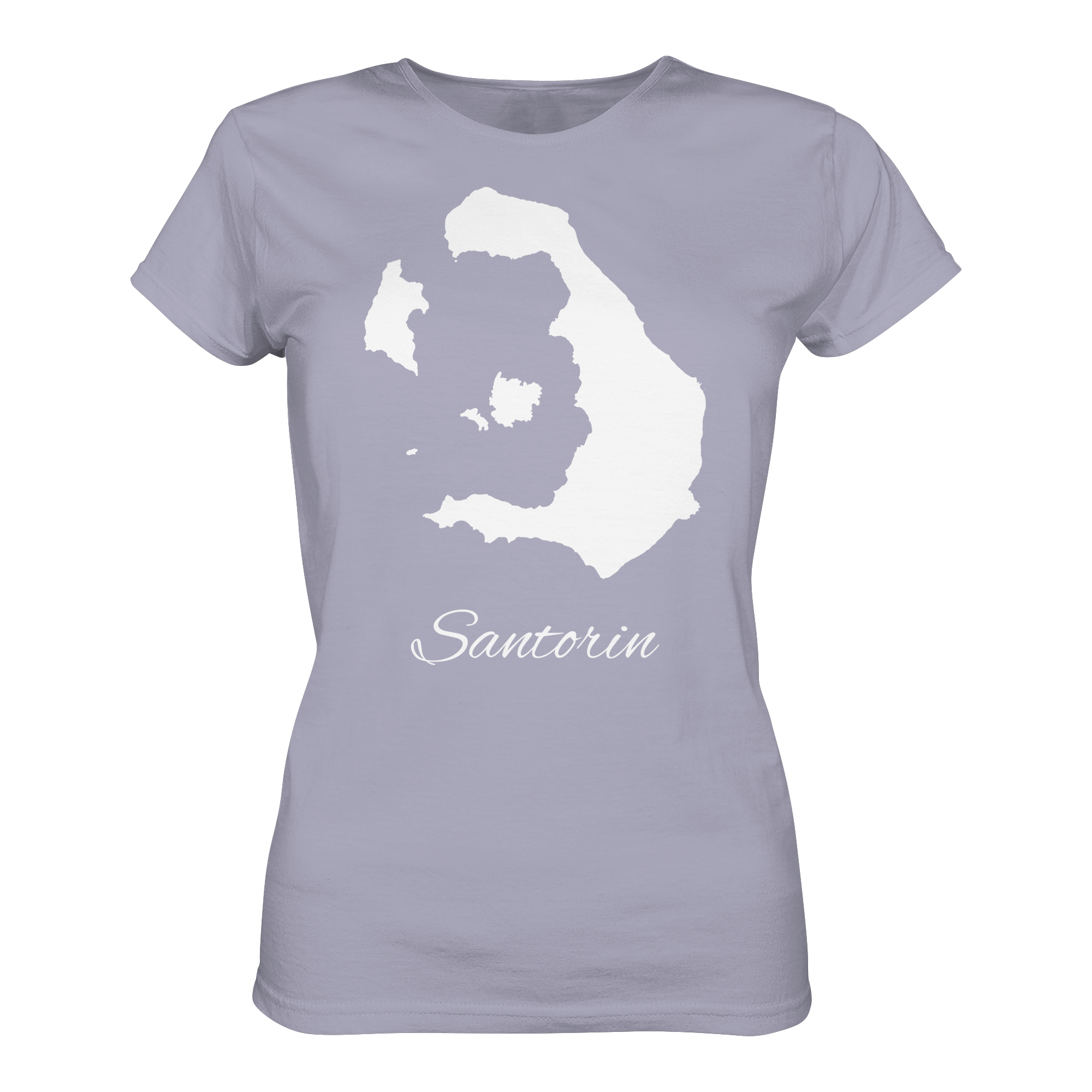 Santorin Silhouette Griechenland - Ladies Organic Shirt