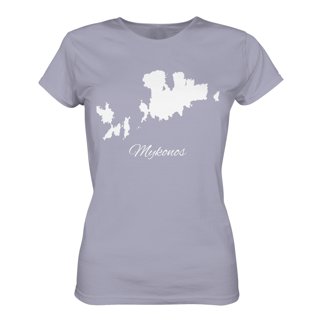 Mykonos Silhouette Griechenland - Ladies Organic Shirt