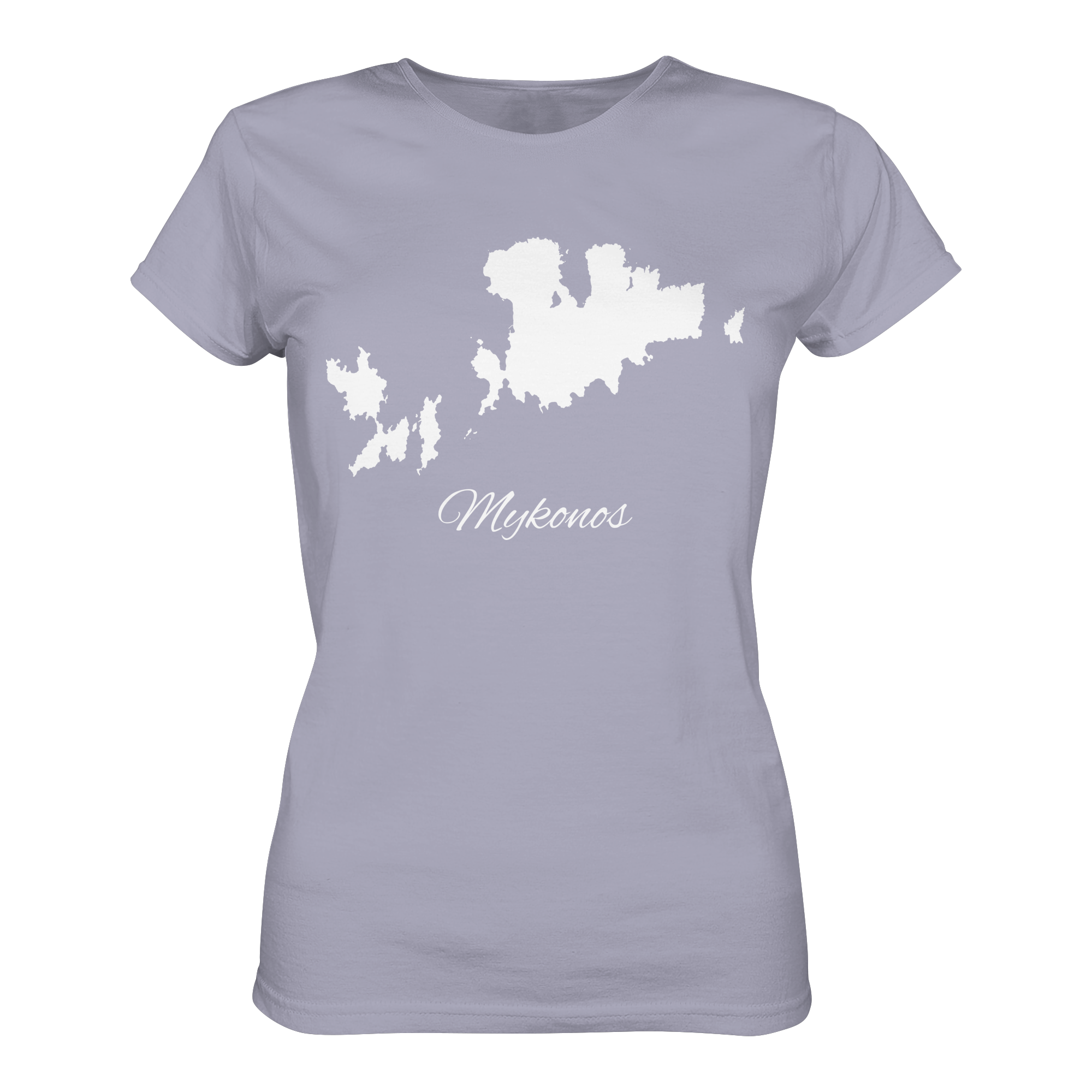 Mykonos Silhouette Griechenland - Ladies Organic Shirt