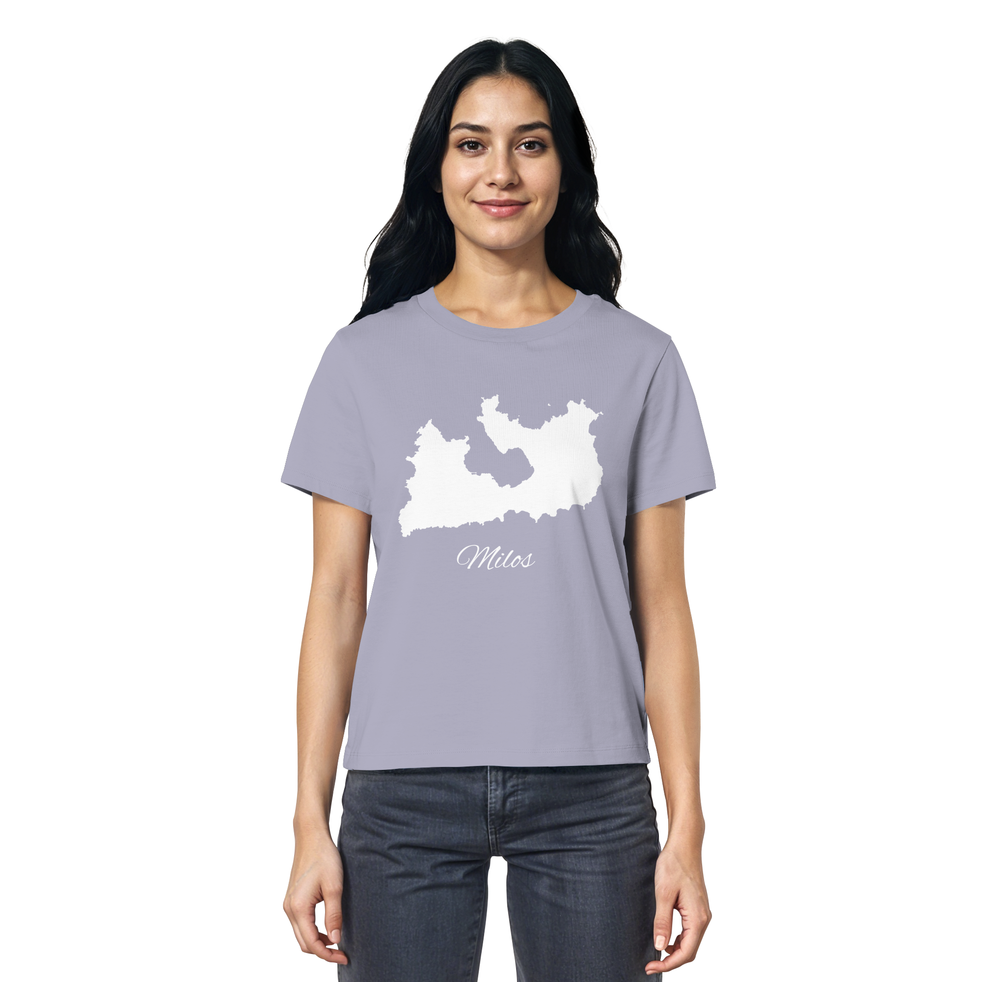 Milos Silhouette Griechenland - Ladies Organic Shirt