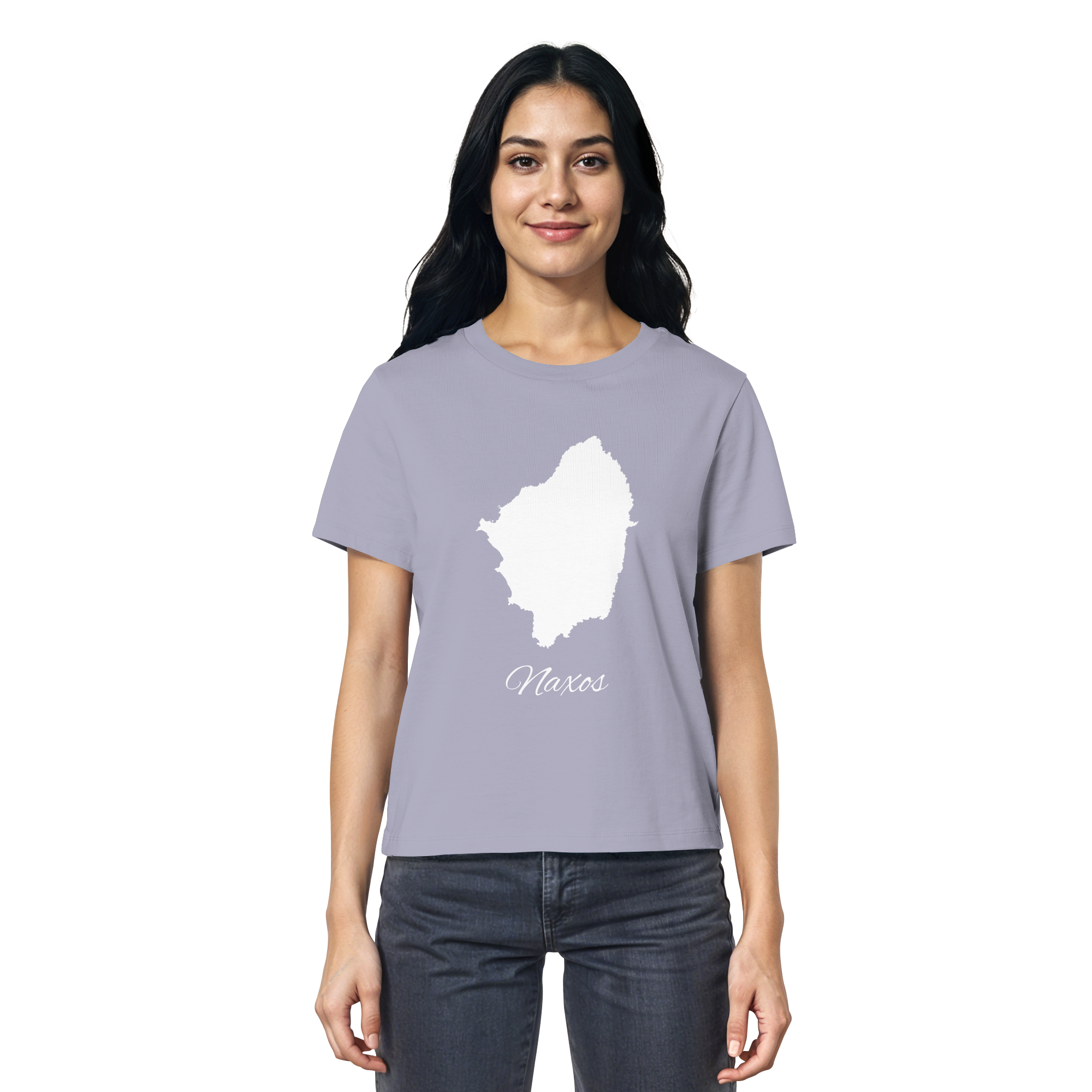 Naxos Silhouette Griechenland - Ladies Organic Shirt