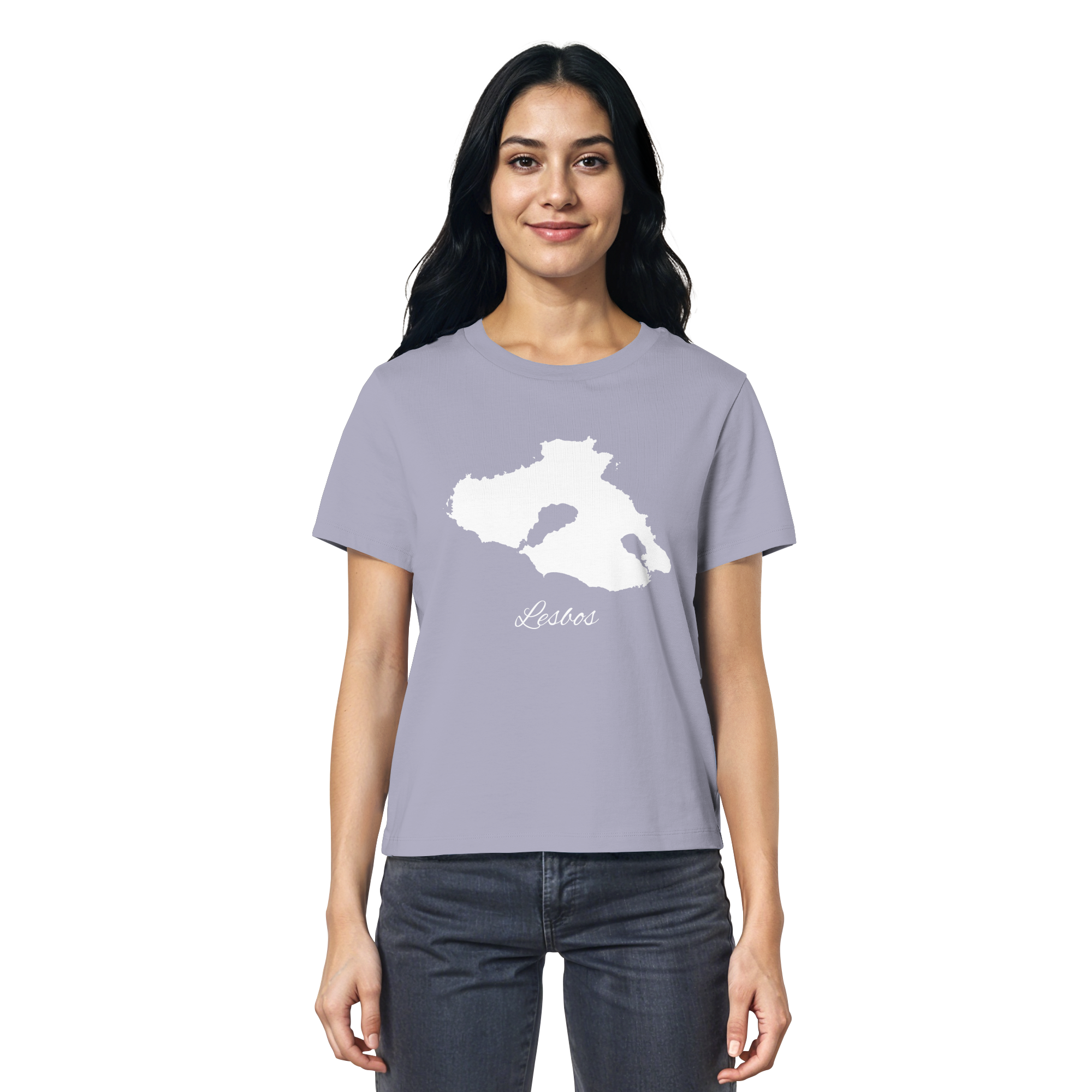 Lesbos Silhouette Griechenland - Ladies Organic Shirt