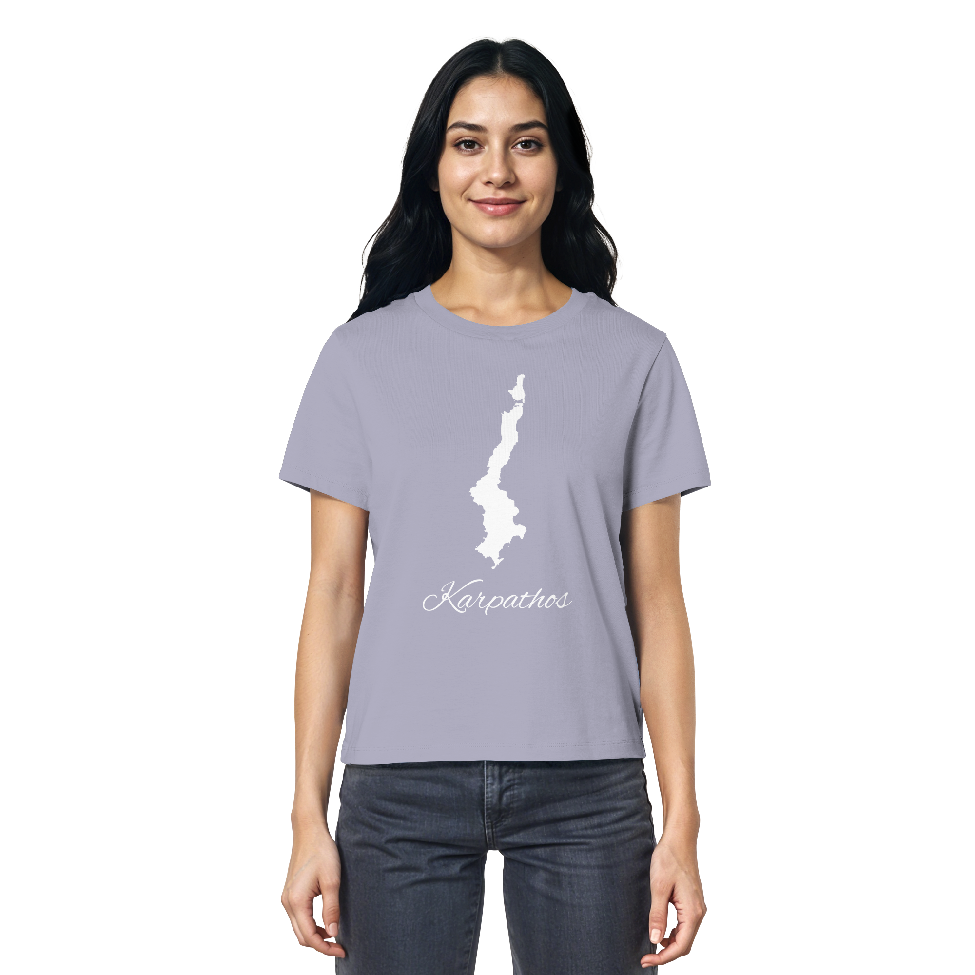 Karpathos Silhouette Griechenland - Ladies Organic Shirt