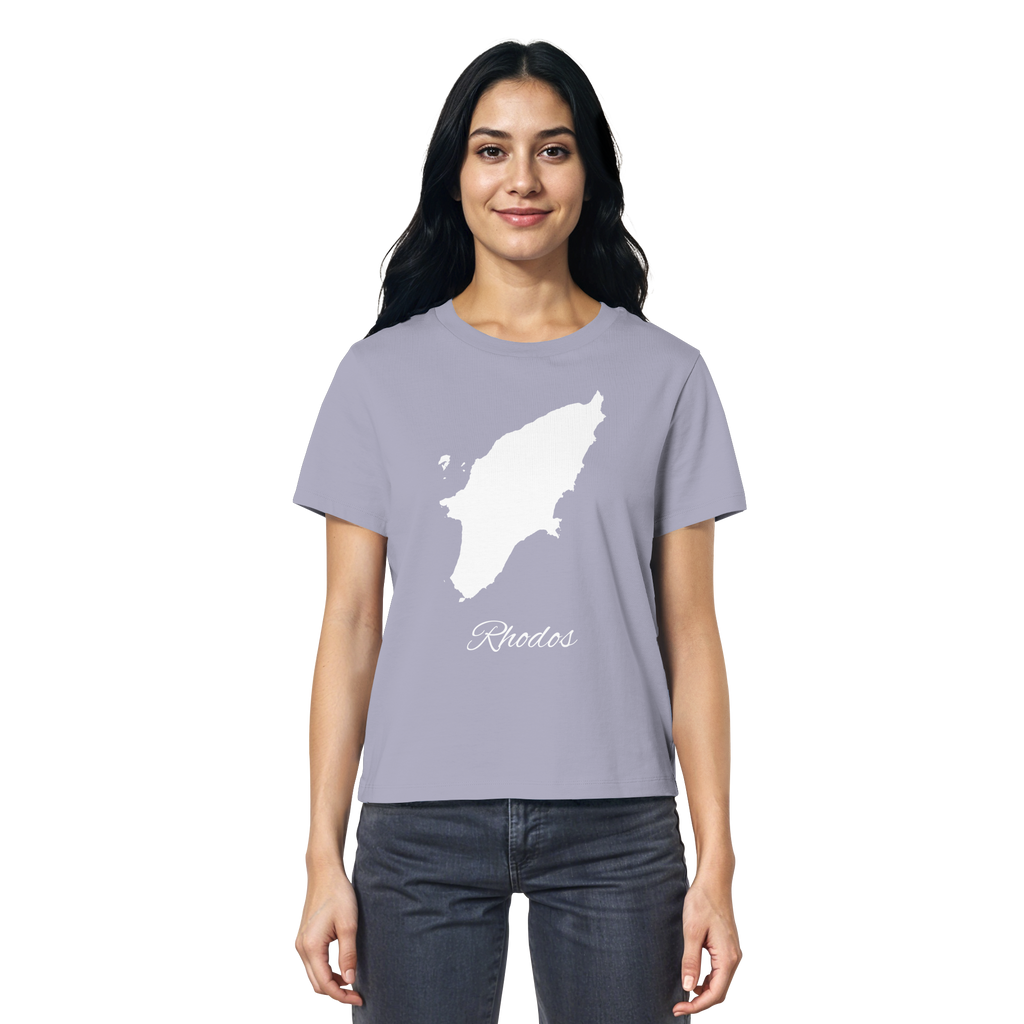 Rhodos Silhouette Griechenland - Ladies Organic Shirt