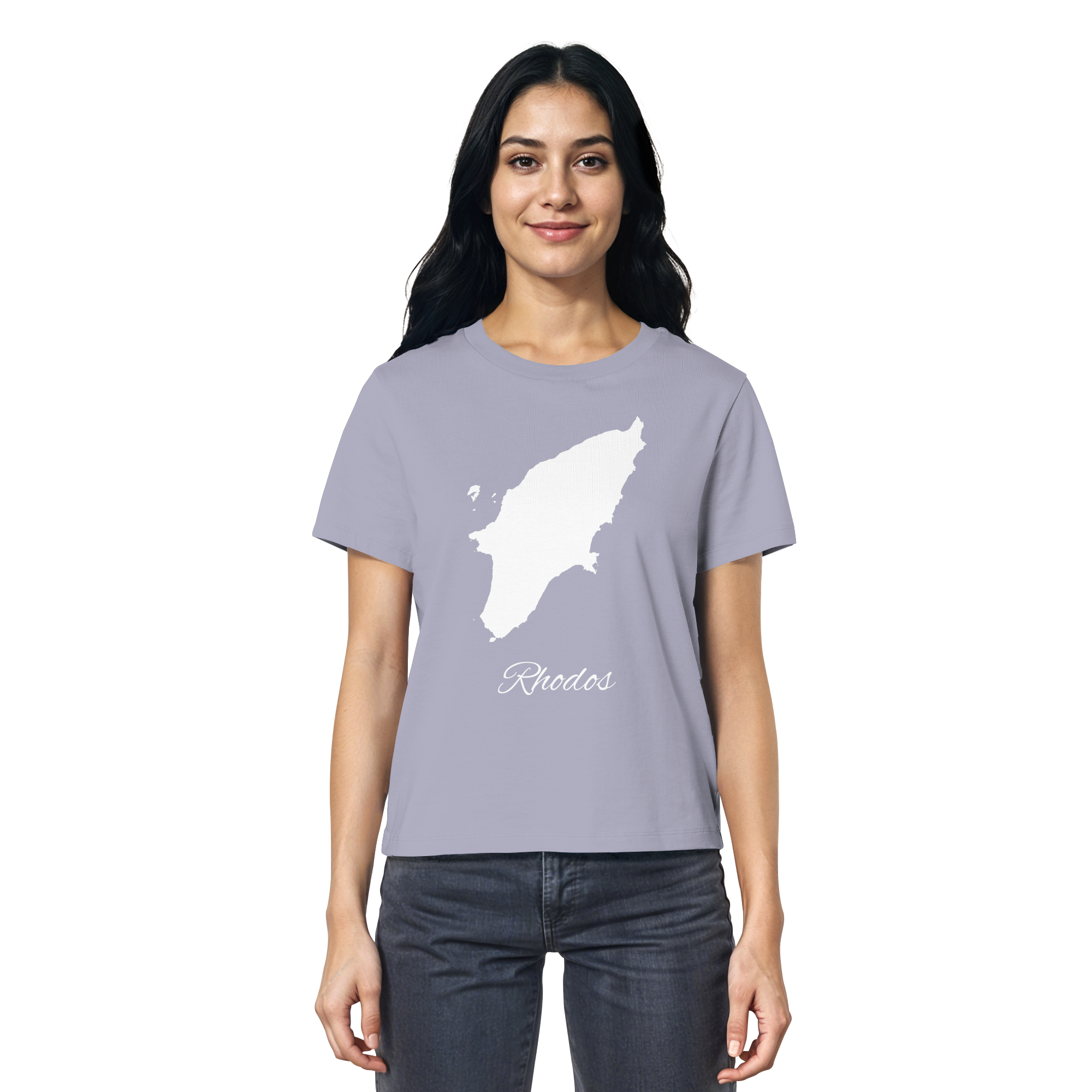 Rhodos Silhouette Griechenland - Ladies Organic Shirt