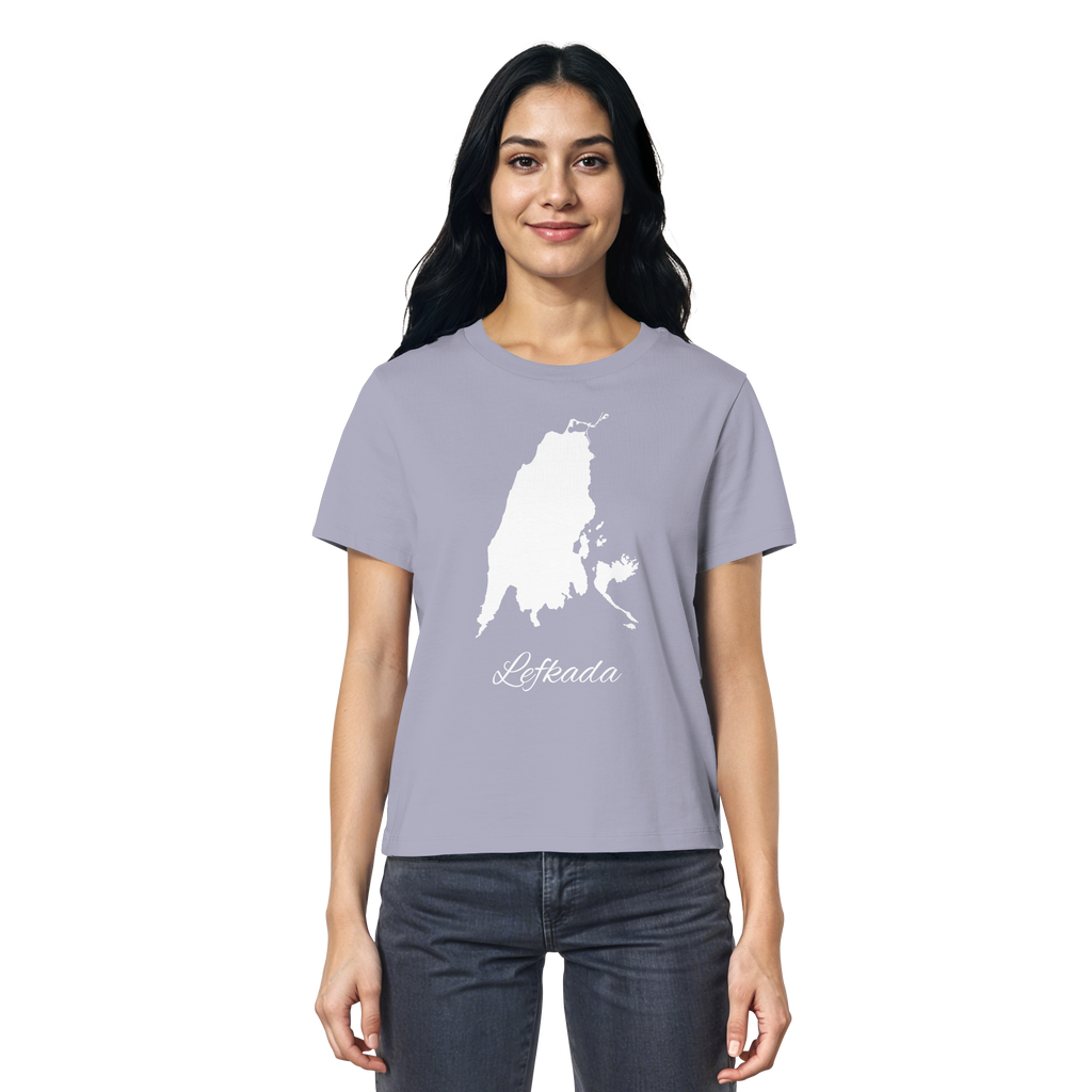 Lefkada Silhouette Griechenland - Ladies Organic Shirt