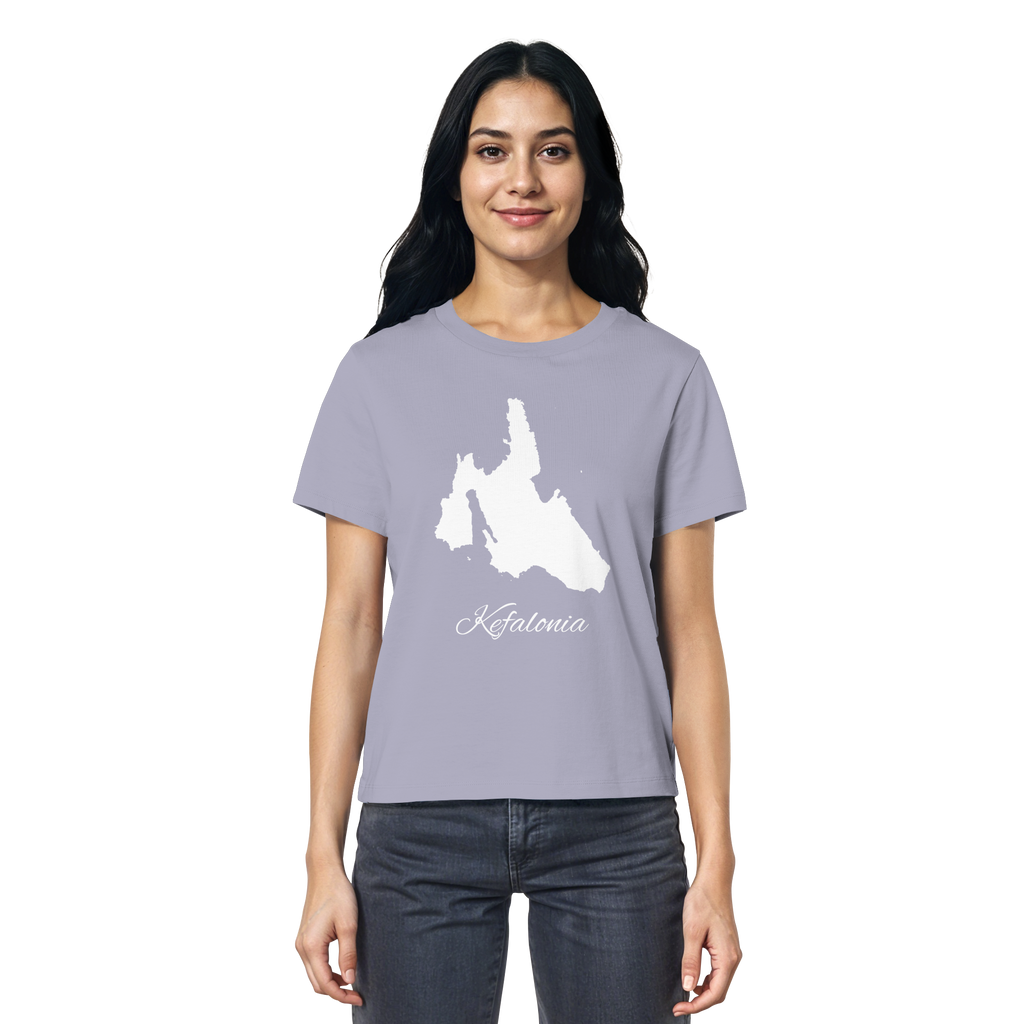 Kefalonia Silhouette Griechenland - Ladies Organic Shirt