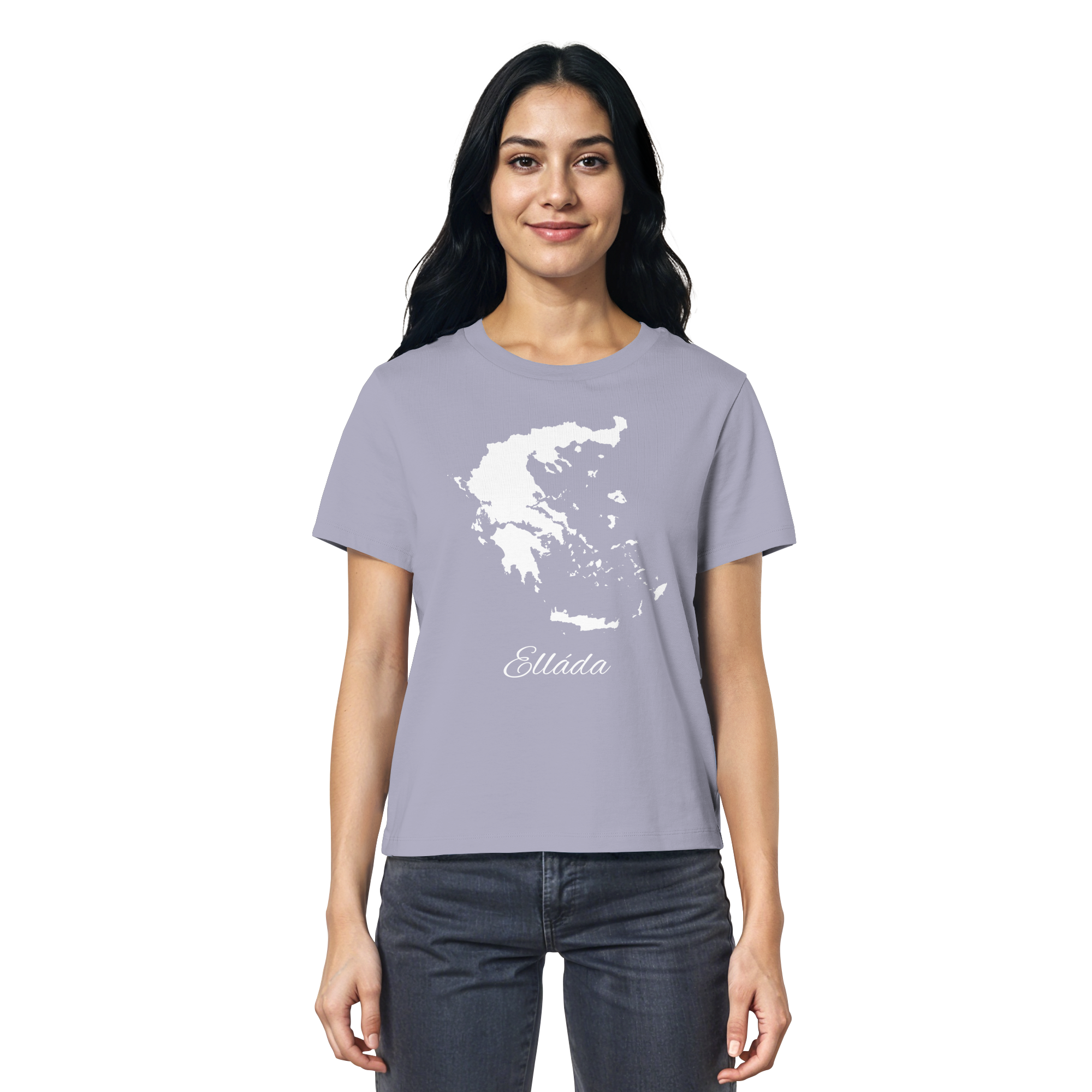 Ellada Silhouette Griechenland - Ladies Organic Shirt