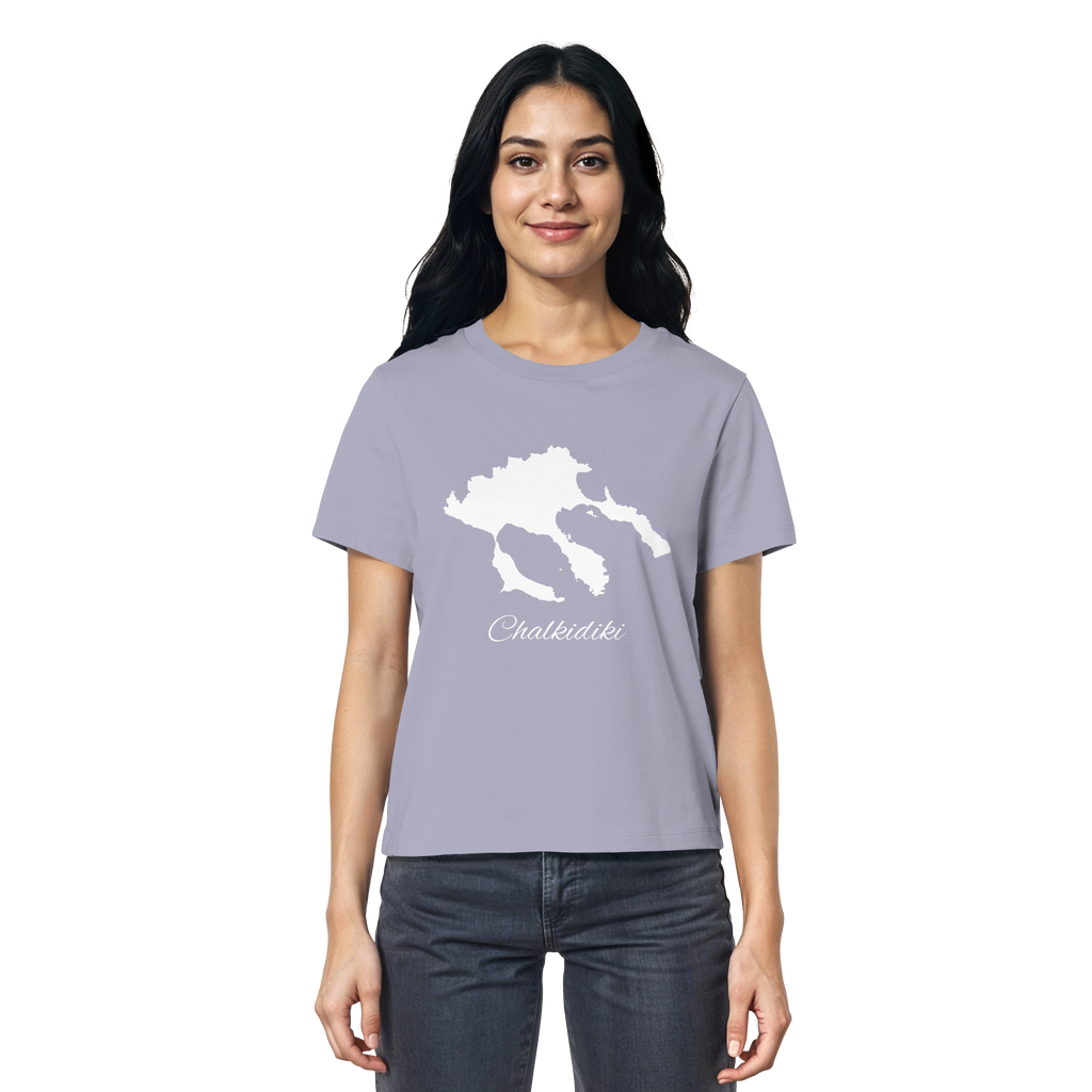 Chalkidiki Silhouette Griechenland - Ladies Organic Shirt